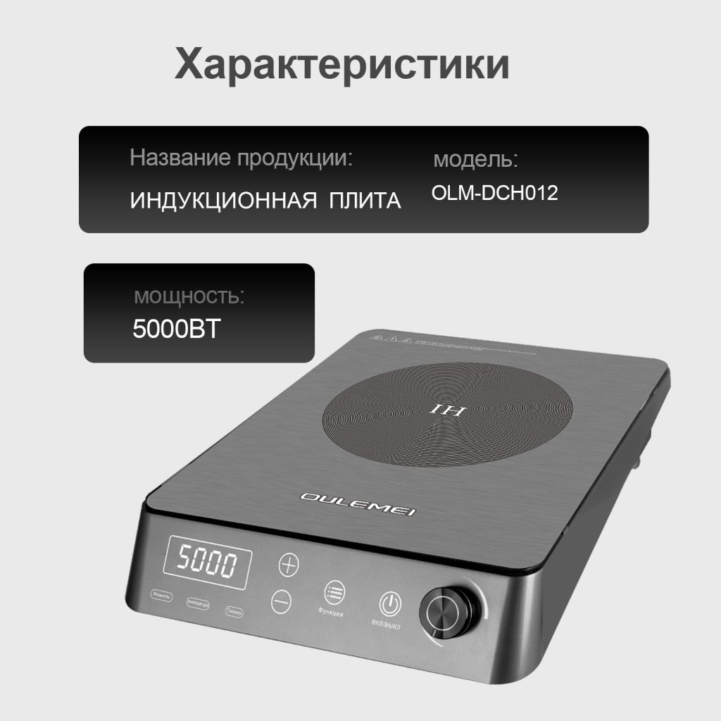 Плита Индукционная Настольная OLM-DCH012